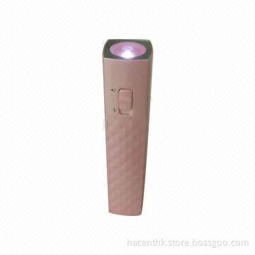 2013 Perfume 2,600mAh Power Bank with Big Torch, Built-in High-quality Lithium-ion Cell
